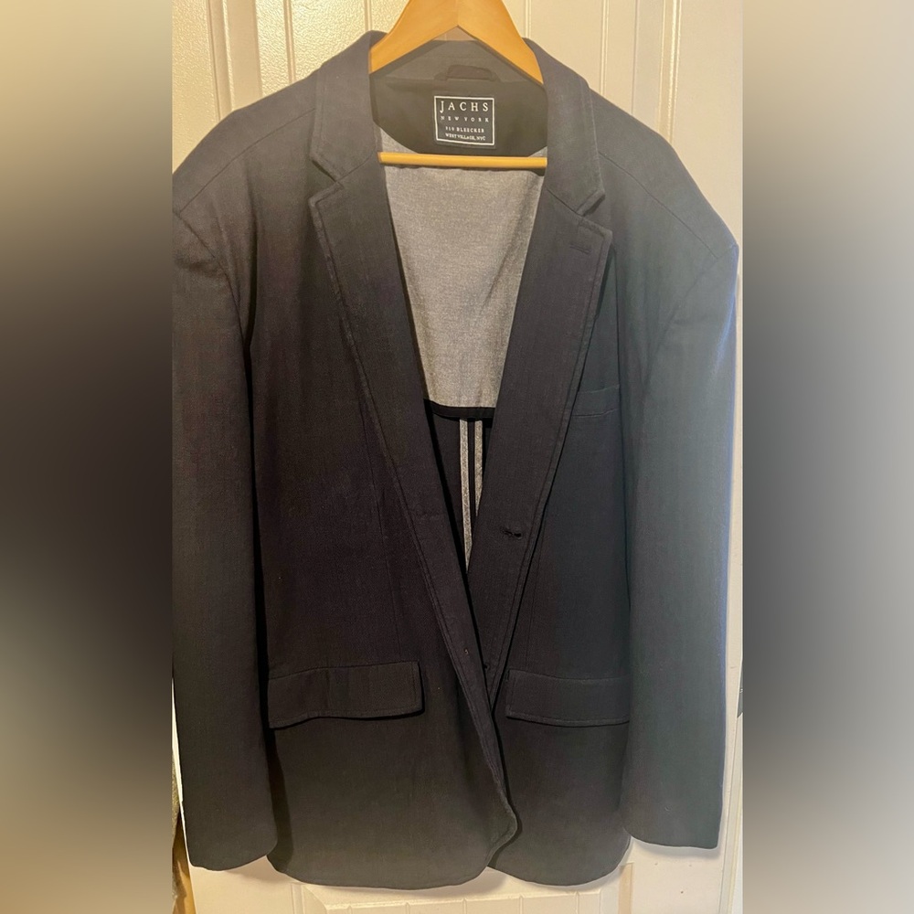 JACHS Troy Herringbone Stretch Blazer – Tagged 3XL, Fits Like XL/L